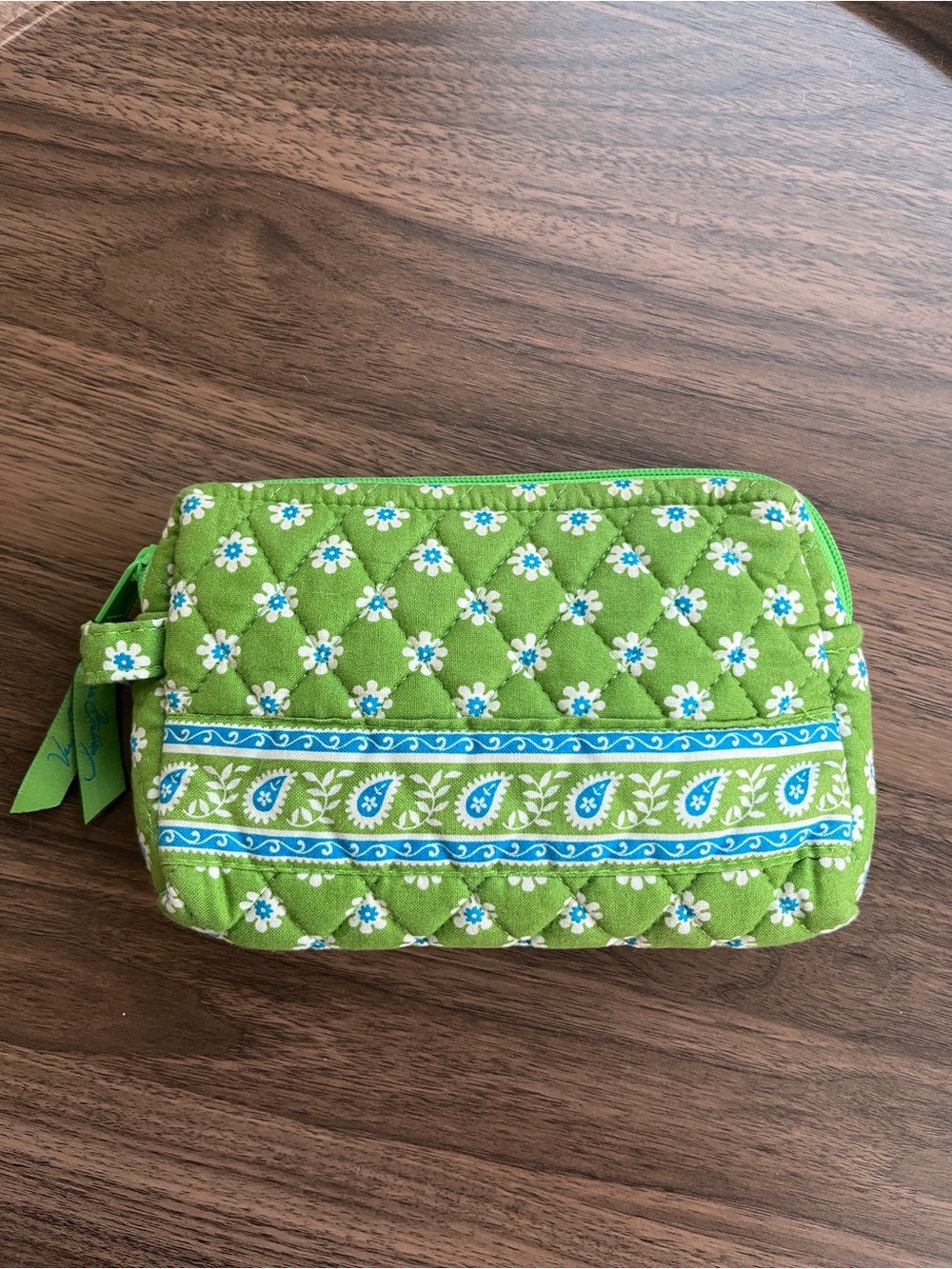 Vera Bradley Apple Green Small Cosmetic Case